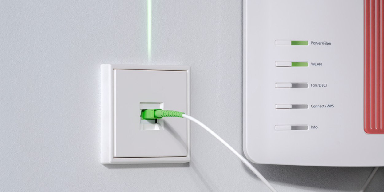 Die neuen Glasfaser-Anschlussdosen bei Elektro Ertle in Dornstadt